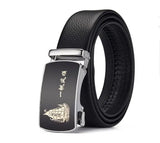 Sky Blue Automatic Buckle Belt for Both Men's and Women Gold Silver Belts 100cm-125cm MartLion Black 3.5cm 80cm CHINA