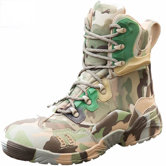 Men's Combat Military Boots Sneakers Hiking Walking Shoes Jungle Hunting Ankle Breathable Tactical Desert MartLion   