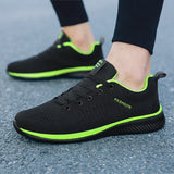 Summer Men's Casual Shoes Mesh Flat Lightweight Breathable Walking Sneakers Vulcanize Shoes Tenis Masculino MartLion green 38 