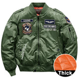 Winter Men's jackets bomber coat racing motorcycle Clothes luxury aviator tactical Field vintage military Clothing MartLion 9822 army green M 