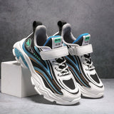 Breathable Mesh Kids Running Shoes Boys Lightweight Sport Sneakers Children Walking Tenis School Girl Mart Lion 2162 blue 28 CN