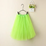 Women Summer Vintage Tulle Skirt Adult Fancy Ballet Dancewear Party Costume Ball Gown Mini Skirt MartLion green One Size 