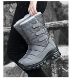 Women's Boots Anti-slip Waterproof Winter Snow Outdoor Thick Bottom Winter Shoes Thick Plush Medium Platform MartLion   