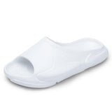Men's Slippers Summer Breathable Beach Leisure Shoes Slip On Sandals Lightweight Soft Unisex Sneakers Zapatillas Mart Lion 3-White 7.5 