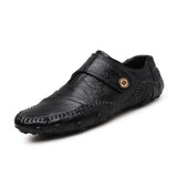 Men's Loafers Shoes Formal Moccasins Flats Luxury Social Elegant Summer Casual Driving MartLion Black 38 