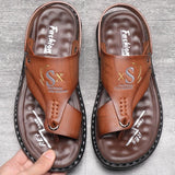 Outdoor Summer Men's Sandals Summer Office Shoes Non-Slip Mens Casual Sandalis Black MartLion