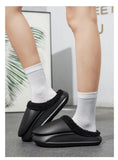  Unisex Casual Slippers Winter Warm Home Cotton Shoes Light Waterproof Garden Indoor Slip On Men's MartLion - Mart Lion