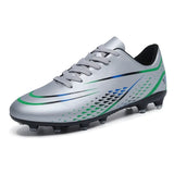 Soccer Shoes Men's Children's Football Shoes Outdoor Non Slip Futsal Turf Soccer Cleats MartLion D003-C-Grey Eur 35 