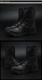 Special Force Tactical Boots Men's Military Shoes With Side Zipper Special Force Combat Waterproof Mart Lion   