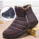 Men's Boots Snow Fur Man Shoes Cotton Shoes Keep Warm Boots Male Platform Sneakers Winter Men's Work Shoes Footwear MartLion