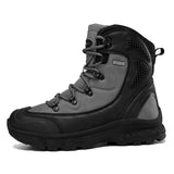 Anti-slip Wear-resistant Work Shoes Military Boots Desert Combat Casual Men's MartLion GRAY 39 