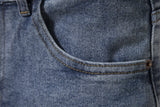 Jeans Men's Solid Color Slim Fit Straight Trousers Cotton Casual Wear Denim Jeans Pants MartLion   