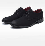 Men's Casual Shoes Lace-up Suede Leather Light Driving Flats Classic Retro Oxfords Mart Lion   