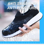 Summer Mesh Lightweight Work Sneakers Steel Toe Men Women Work Safety Shoes Breathable Construction Shoes Work Boots Footwear MartLion