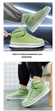 High-Top Men's Sneakers Microfiber Sneaker Platform Tennis Vulcanized Shoes Colorful Casual Men's Shoes MartLion   