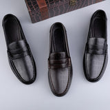 Super Soft Leather Men's Loafers Slip On Casual Footwear Moccasins Dress Shoes Mart Lion   