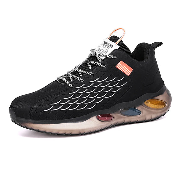 Casual Sneakers Breathable Walking Shoes Men's Outdoor Non-slip Running Footwear MartLion black 39 