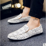 Men's Loafers Flat Casual Shoes Breathable Slip-On Soft Leather Driving Moccasins Zapatos De Hombre