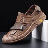 Soft Sole Sandals for Men's Summer Designer Roman Beach Shoes Breathable Outdoor Casual Leather MartLion 3 41 
