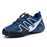 Men's Hiking Shoes Water Resistance Outdoor Sneakers Non-Slip Lightweight Trail Running Camping Breathable Climbing Travel Mart Lion JD2-Blue CN 39