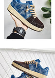 Men's Canvas Shoes Vintage Denim Vulcanized Sneakers Espadrilles Platform Casual Sneakers Mart Lion   