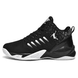 Basketball Shoes Unisex Couple Sports Shoes Breathable Sneakers Men's Retro white MartLion Black white 36 
