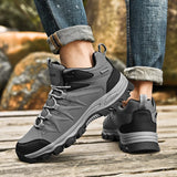 Casual Shoes Waterproof Winter Outdoors Work Boots Nonslip Sneakers Hiking Shoes Men's MartLion   