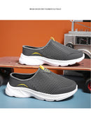  Breathable Half Slippers Summer Mesh Outdoor Non-slip Sandals Lightweight Men's Shoes MartLion - Mart Lion