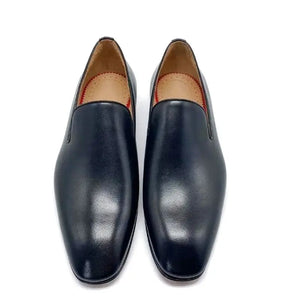 Black  Leather Shoes Men Dress Shoes  Slip On Loafers Men's Party Wedding Shoes Office Shoes Men MartLion as picture 11 