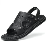 Beach Holiday Men Sandals Summer Cushion Sandals Male Casual Sport Outdoor Light Sandals Men MartLion 7805 Black 41
