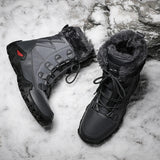Waterproof Warm Desert Boots Non-slip Outdoor Snow Faux Fur Cotton Shoes Tactical Military Men's MartLion   