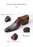 Luxury Men's Oxford Shoes Elegant Formal Genuine Leather Derby Brogues Wedding Party MartLion   