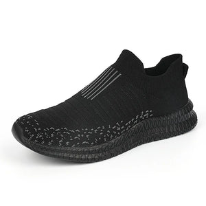 Breathable Men's Socks Shoes Summer Sneakers Casual Trainers Ultralight Slip-on Unisex MartLion black 227 38 CHINA