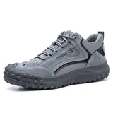 Safety Shoes Men's For work Indestructible Wear-resisting Work Sneakers Kevlar Insole Protective Steel Toe Boots MartLion GRAY 40 