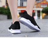 Men's Women Working Casual Shoes Lightweight Breathable Walking Sneakers Black White Hombre MartLion   