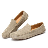 Suede Leather Men's Loafers Luxury Casual Shoes Boots Handmade Slipon Driving  Moccasins Zapatos Mart Lion   