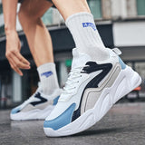Fujeak Sneakers Breathable Casual Shoes Outdoor Running Trendy Men's Non-slip Mart Lion   