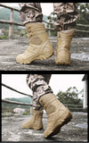 Men's Military Tactical Boots Special Force Leather Waterproof Desert Combat Ankle Army Work Shoes MartLion   