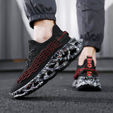 Summer Men's Running Sport Shoes Light Soft Breathable Tennis Sneakers Lace-up Casual Walking Outdoor Sports Mart Lion   
