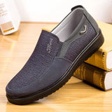 Canvas Shoes Men's Classic Loafers Casual Breathable Walking Flat Sneakers MartLion GRAY 38 