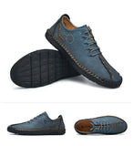 Men's Casual Shoes Leather Outdoor Walking Handmade Luxur Moccasins Driving MartLion   