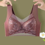 Lace Ladies Underwear No Steel Rings Fixed Cups Gathered Small Bra Thin Section MartLion   