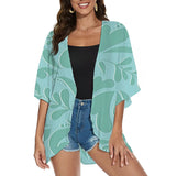 Summer Long Flowy Cover Up Tops Coat Outwear Blouse Bohemian Bikini Hawaii Chiffon Shirt Beach Party MartLion KWDTD2409126 XXXL 