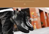 Genuine Leather Boots Men's Keep Warm Winter With Ankle Masculina Mart Lion   