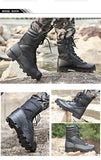 Tactical Military Boots Men's Combat Ankle Boots Green Camouflage Jungle Hiking Hunting Shoes Work Militares MartLion   
