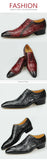 Casual Men's Dress Shoes Classic Oxfords Formal Modern Derby Oxford Crocodile Homme MartLion   