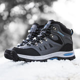 Super Warm Winter Hiking Shoes With Fur Waterproof Outdoor Hiking Boots Man Sneakers Antiskid Trekking Shoes MartLion   