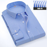 men's striped long sleeved non-iron slim fit dress shirts Solid Twill Social Clothing Mart Lion K08-25 XL China