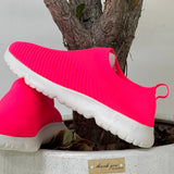 Women Shoes Knitting Sock Sneakers Women Summer Slip On Flat Shoes Women Loafers Flats Walking Shoes MartLion