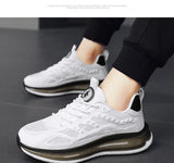 Casual Vulcanised Shoes Non-slip Outdoor Walking Trendy Men's Leather Sneakers MartLion   